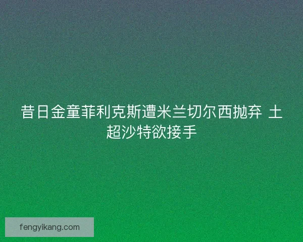 昔日金童菲利克斯遭米兰切尔西抛弃 土超沙特欲接手 昔日金童菲利克斯遭米兰切尔西抛弃 土超沙特欲接手